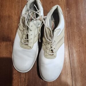 FootJoy White and Beige Women’s Athletic Golf Shoes Sz7